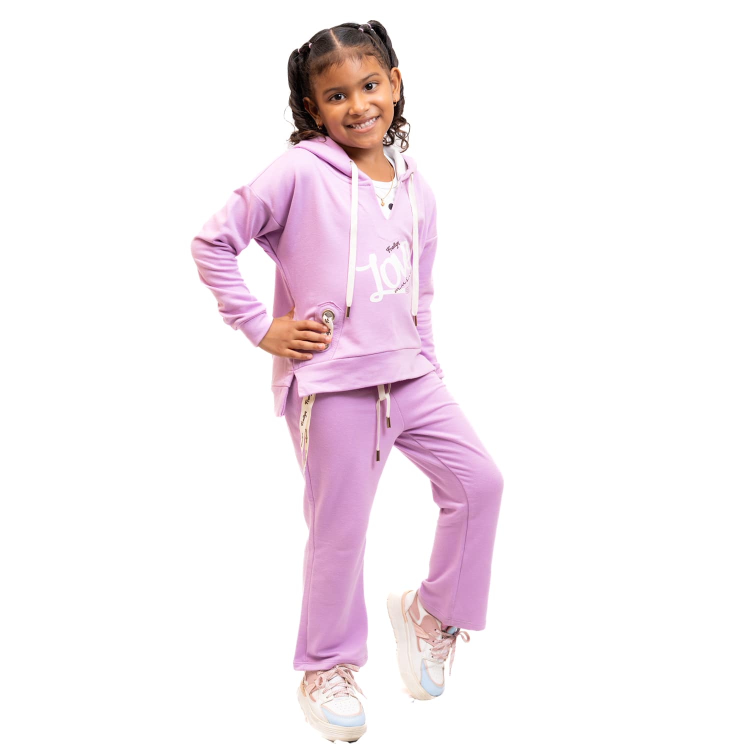 Conjunto deportivo para niña buzo con capucha - Imagen 12