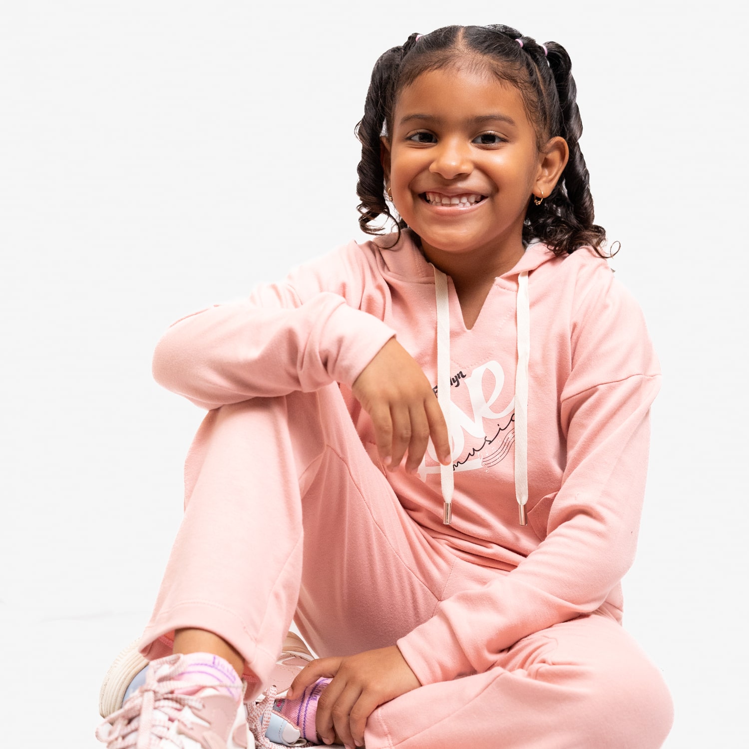 Conjunto deportivo para niña buzo con capucha - Imagen 2